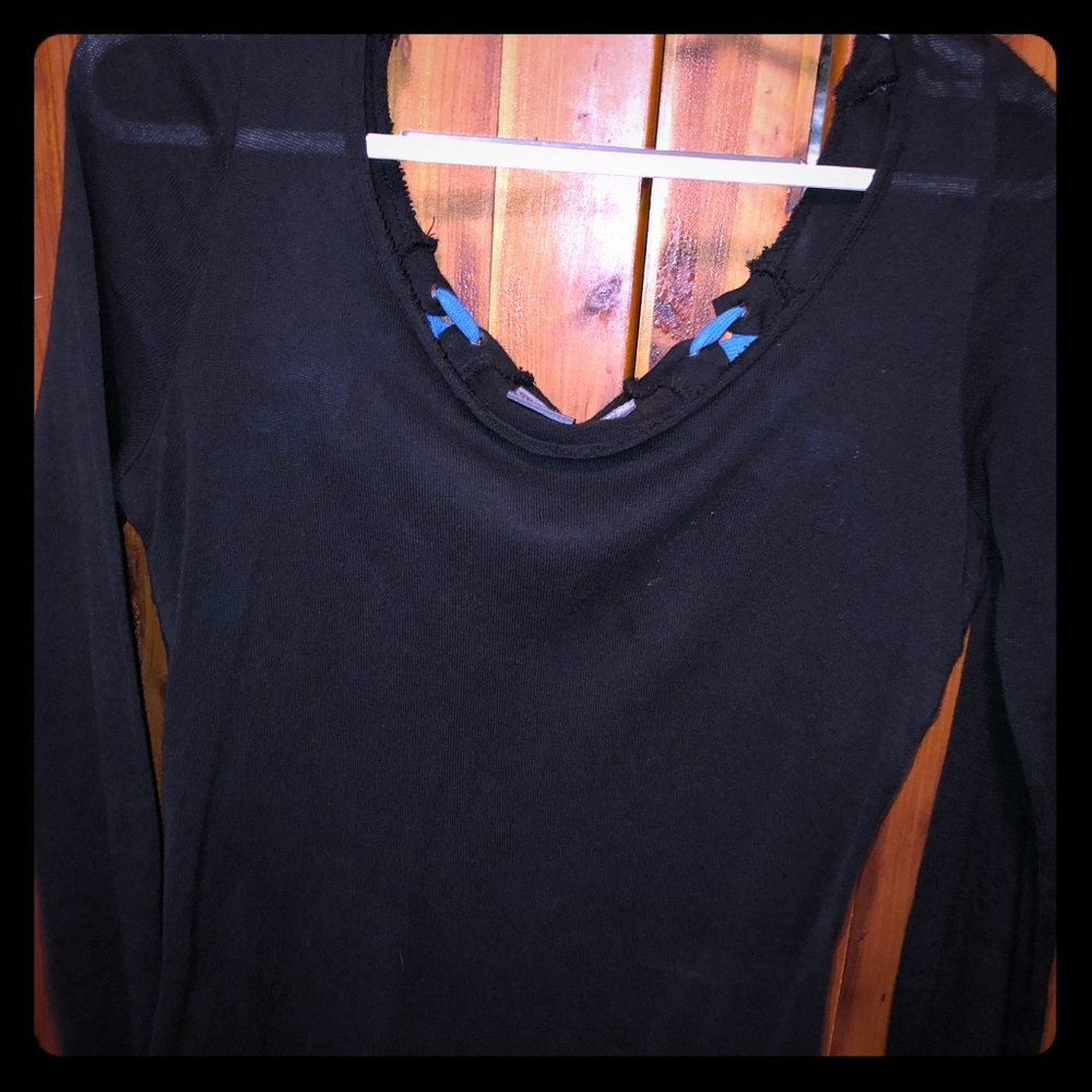 Southern Thread black see through long sleeve S